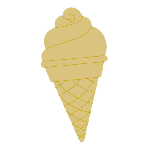 Ice Cream Cone MDF Cut Out Kit – Creative Hive Studios